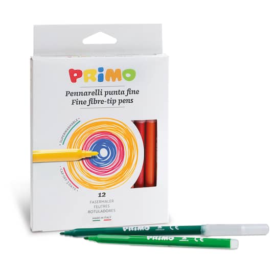 PRiMO 12 Color Fine Tip Marker Set